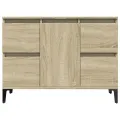 Meuble d'évier chêne sonoma 80x33x60 cm bois d'ingénierie