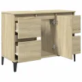 Meuble d'évier chêne sonoma 80x33x60 cm bois d'ingénierie