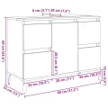 Meuble d'évier chêne sonoma 80x33x60 cm bois d'ingénierie