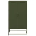 Buffet haut vert olive 68,5x38,5x123,5 cm acier