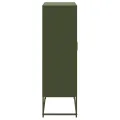 Buffet haut vert olive 68,5x38,5x123,5 cm acier