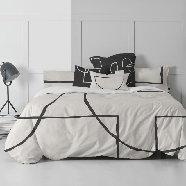 Housse de Couette HappyFriday Blanc Serenity Multicouleur 200 x 200 cm