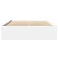 Cadre de lit sans matelas blanc 120x190 cm bois d'ingénierie