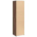 Buffet haut chêne marron 50x41x185 cm bois d'ingénierie