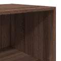 Buffet haut chêne marron 50x41x185 cm bois d'ingénierie