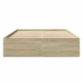 Cadre de lit sans matelas chêne sonoma 120x190 cm