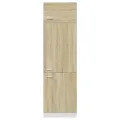 Armoire de réfrigérateur Chêne sonoma 60x57x207 cm Aggloméré