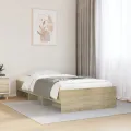 Cadre de lit sans matelas chêne sonoma 100x200 cm