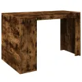 Bureau chêne fumé 123,5x73,5x75 cm bois d'ingénierie