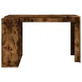 Bureau chêne fumé 123,5x73,5x75 cm bois d'ingénierie