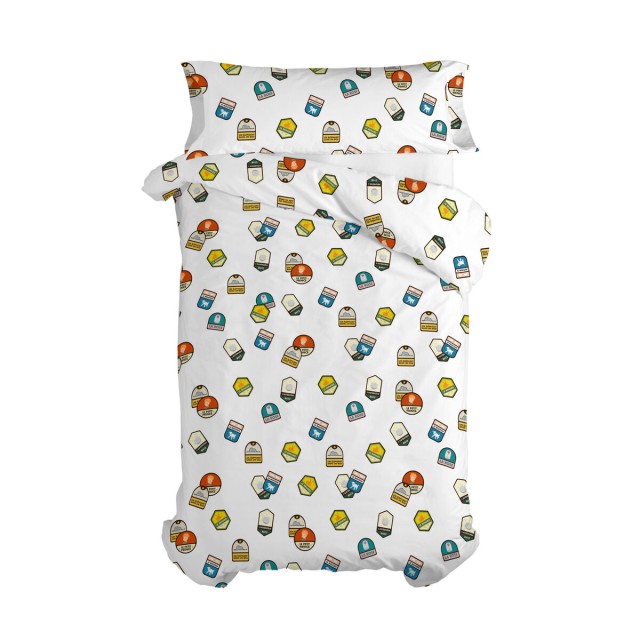 Juego de funda nórdica HappyFriday Le Petit Prince Son Avion Multicol