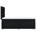 cadre de lit et matelas Noir 80x200 cm Tissu