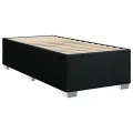 cadre de lit et matelas Noir 80x200 cm Tissu