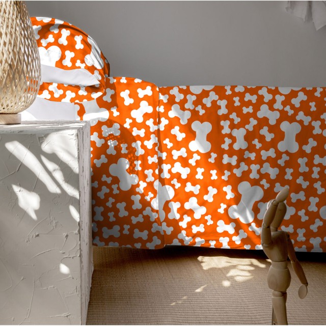 Parure de couette HappyFriday Mr Fox Dogs Multicouleur Lit 1 persone 2