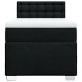 cadre de lit et matelas Noir 80x200 cm Tissu