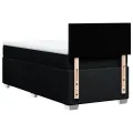 cadre de lit et matelas Noir 80x200 cm Tissu