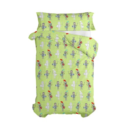 Juego de funda nórdica HappyFriday Mr Fox Knight Multicolor Cama de 8