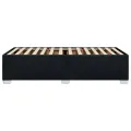 Cadre de lit sans matelas noir 90x190 cm tissu