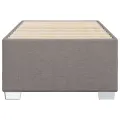 Cadre de lit sans matelas taupe 80x200 cm tissu