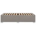Cadre de lit sans matelas taupe 80x200 cm tissu