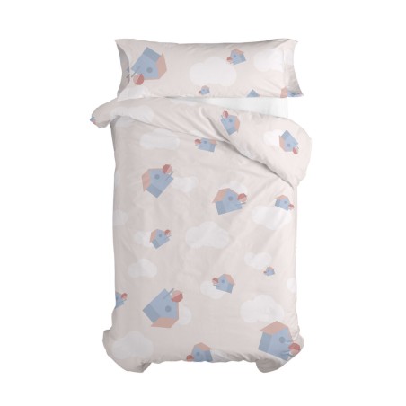 Parure de couette HappyFriday Happynois Neighbourhood Multicouleur Lit