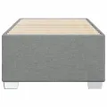 Cadre de lit sans matelas gris clair 100x200 cm tissu