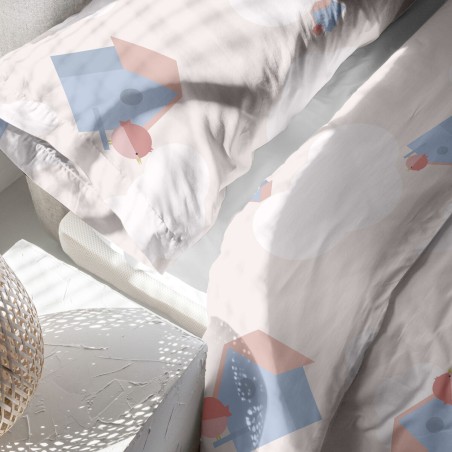 Dekbedovertrek set HappyFriday Happynois Neighbourhood Multicolour Bed