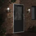 Appliques murales d'extérieur 2pcs argenté acier inoxydable
