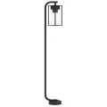 Lampadaire d'extérieur noir 100 cm acier inoxydable