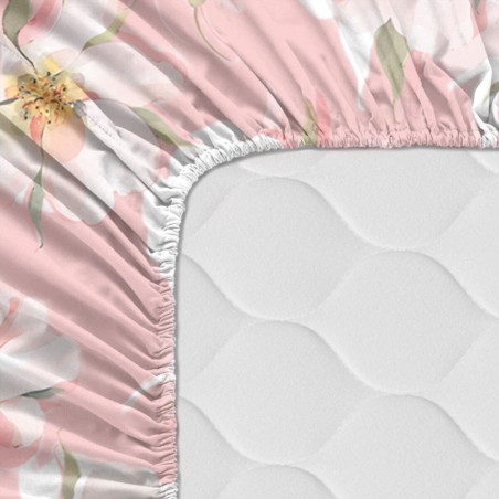 Sábana Bajera Ajustable HappyFriday Spring blossom Multicolor 180 x 2