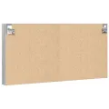 Armoire à vitrine sonoma gris 100x8,5x50 cm bois d'ingénierie