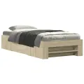Cadre de lit sans matelas chêne sonoma 90x200 cm