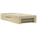 Cadre de lit sans matelas chêne sonoma 90x200 cm