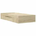 Cadre de lit sans matelas chêne sonoma 90x200 cm