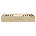 Cadre de lit sans matelas chêne sonoma 120x200 cm