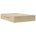 Cadre de lit sans matelas chêne sonoma 120x200 cm