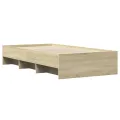 Cadre de lit sans matelas chêne sonoma 90x190 cm