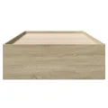 Cadre de lit sans matelas chêne sonoma 90x190 cm