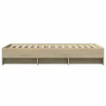 Cadre de lit sans matelas chêne sonoma 90x190 cm