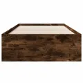 Cadre de lit sans matelas chêne fumé 90x190cm bois d'ingénierie