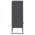 Buffet haut anthracite 68x39x111,5 cm acier