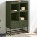 Buffet haut vert olive 68x39 x111,5 cm acier