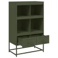 Buffet haut vert olive 68x39 x111,5 cm acier