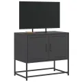 Meuble TV noir 68,5x39x60,5 cm acier