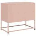 Meuble TV rose 68x39x60,5 cm acier