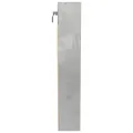 Armoire à vitrine gris béton 100x8,5x50 cm bois d'ingénierie