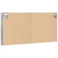 Armoire à vitrine gris béton 100x8,5x50 cm bois d'ingénierie