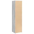 Buffet haut sonoma gris 45x41x185 cm bois d'ingénierie