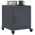 Tables de chevet 2 pcs anthracite 36x39x43,5 cm acier