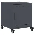 Tables de chevet 2 pcs anthracite 36x39x43,5 cm acier